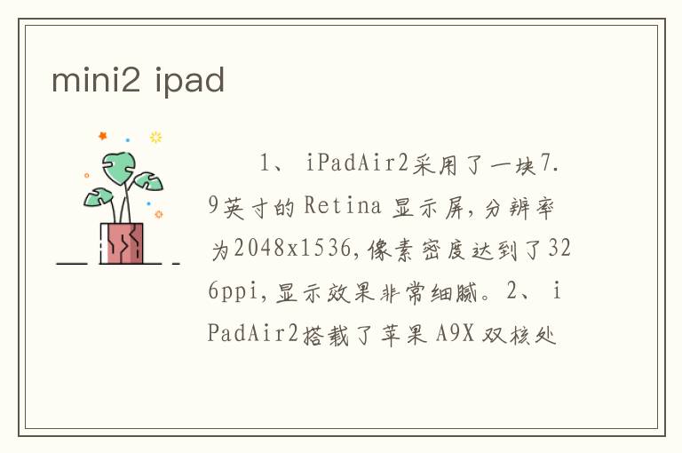 mini2 ipad